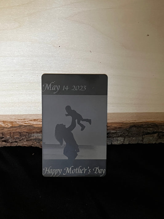 Wallet Size Metal Photo